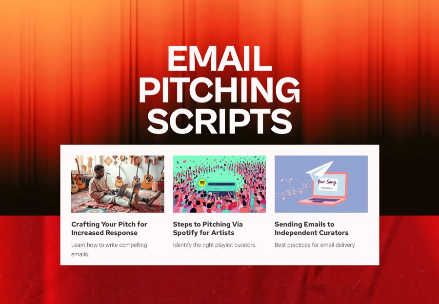 Playlist curator email scripts